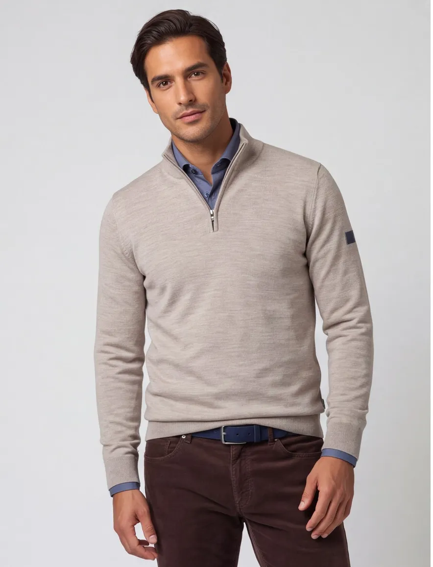 Trui Cavallaro beige 118265001-Light Taupe