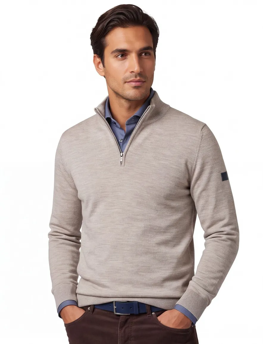 Trui Cavallaro beige 118265001-Light Taupe