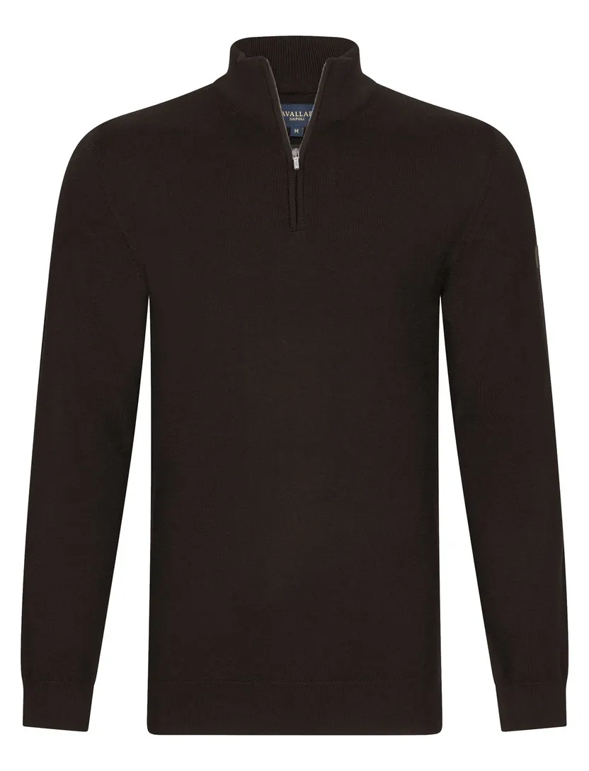 Trui Cavallaro bruin 118265001-Dark Brown