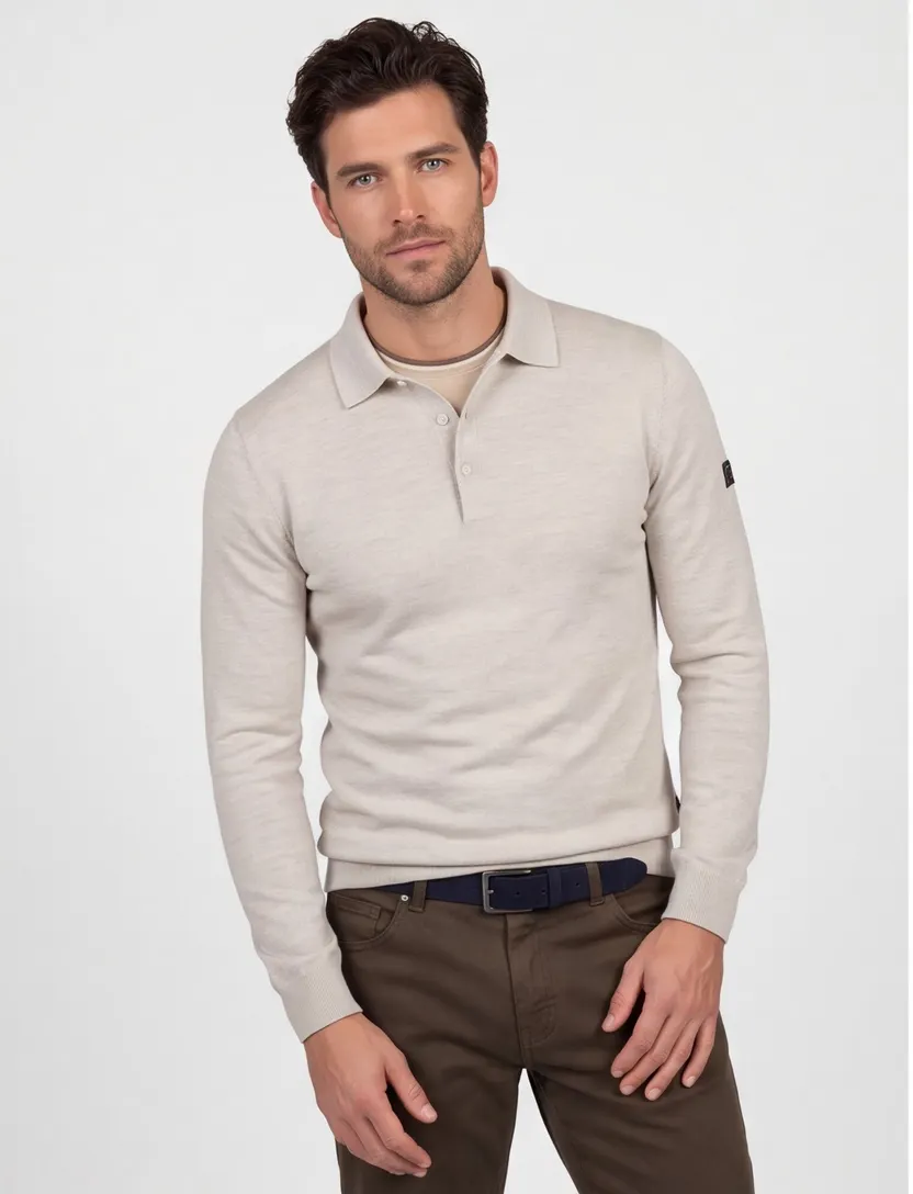 Poloshirt Cavallaro beige