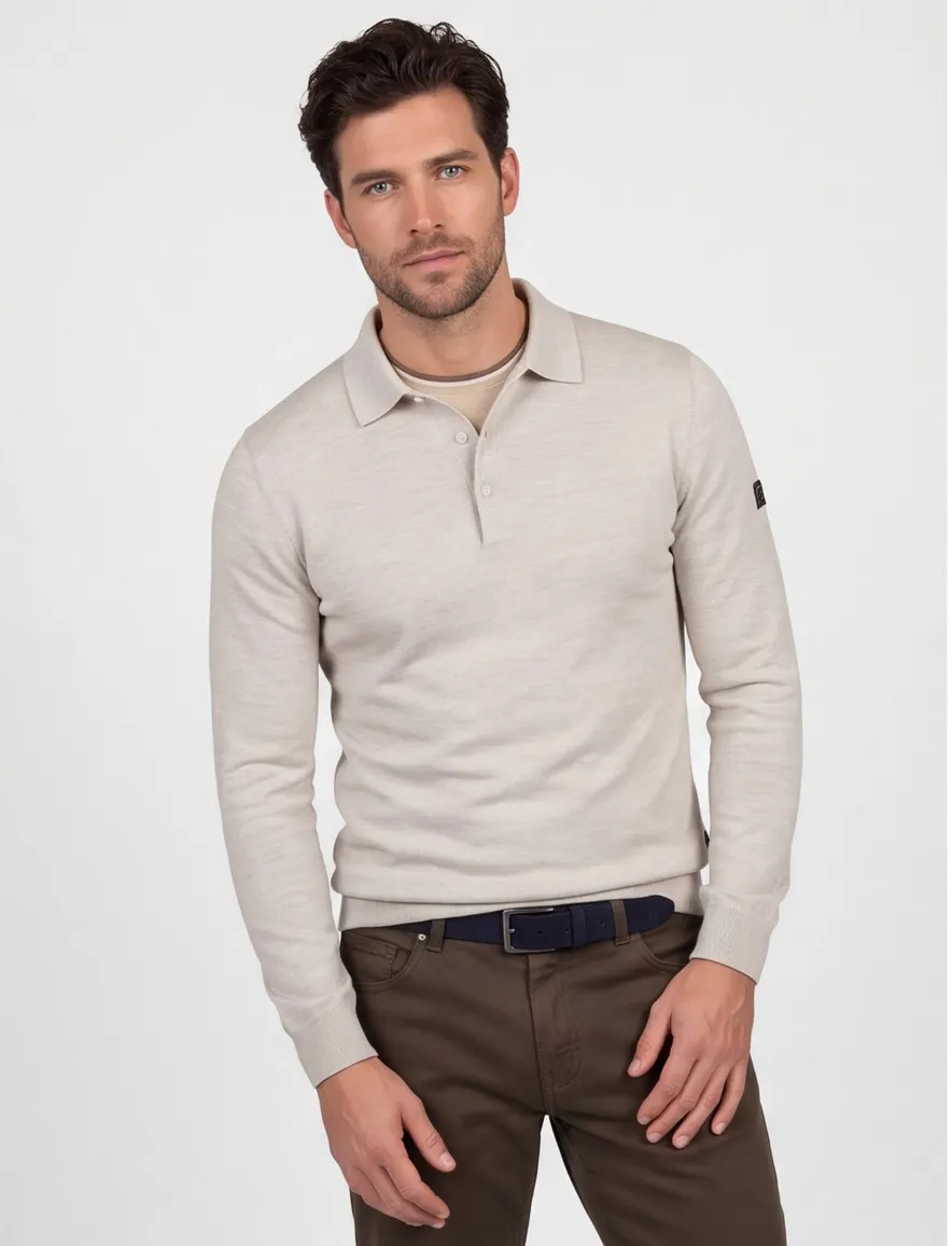 Poloshirt Cavallaro beige