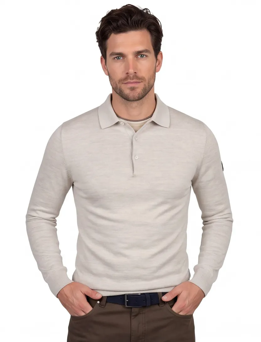 Poloshirt Cavallaro beige