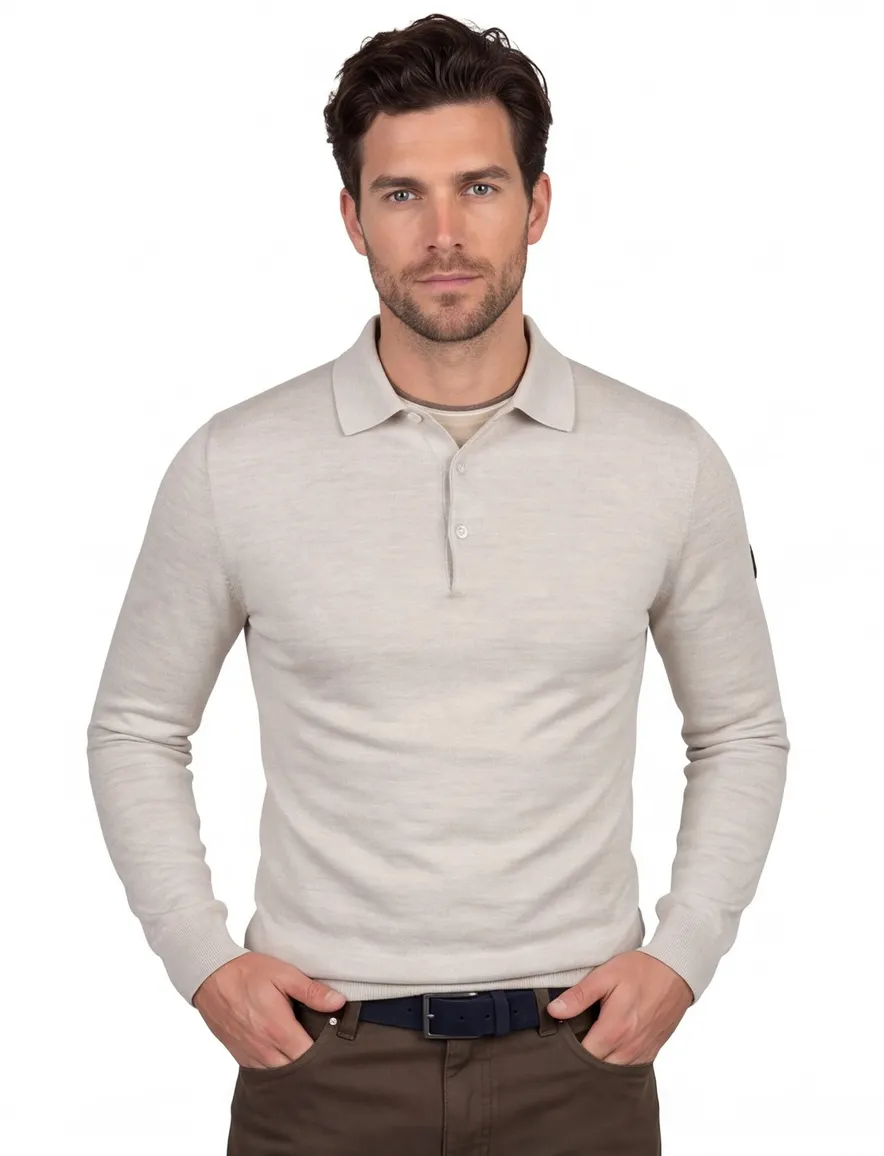 Poloshirt Cavallaro beige