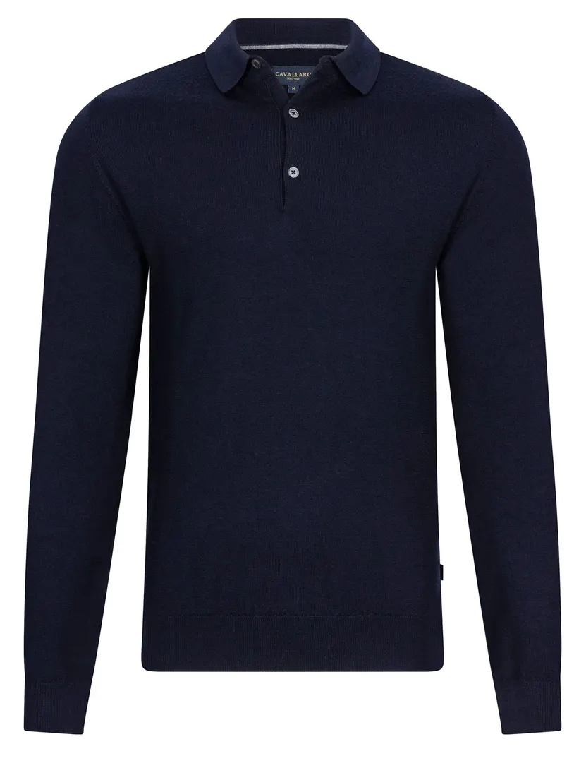 Poloshirt Cavallaro donkerblauw 118265021-Dark Blue