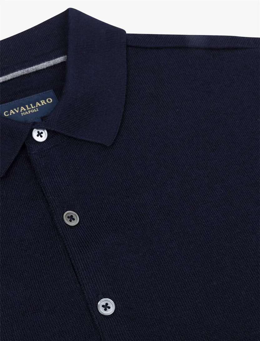 Poloshirt Cavallaro donkerblauw 118265021-Dark Blue