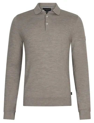 Cavallaro Poloshirt Cavallaro beige merinowol