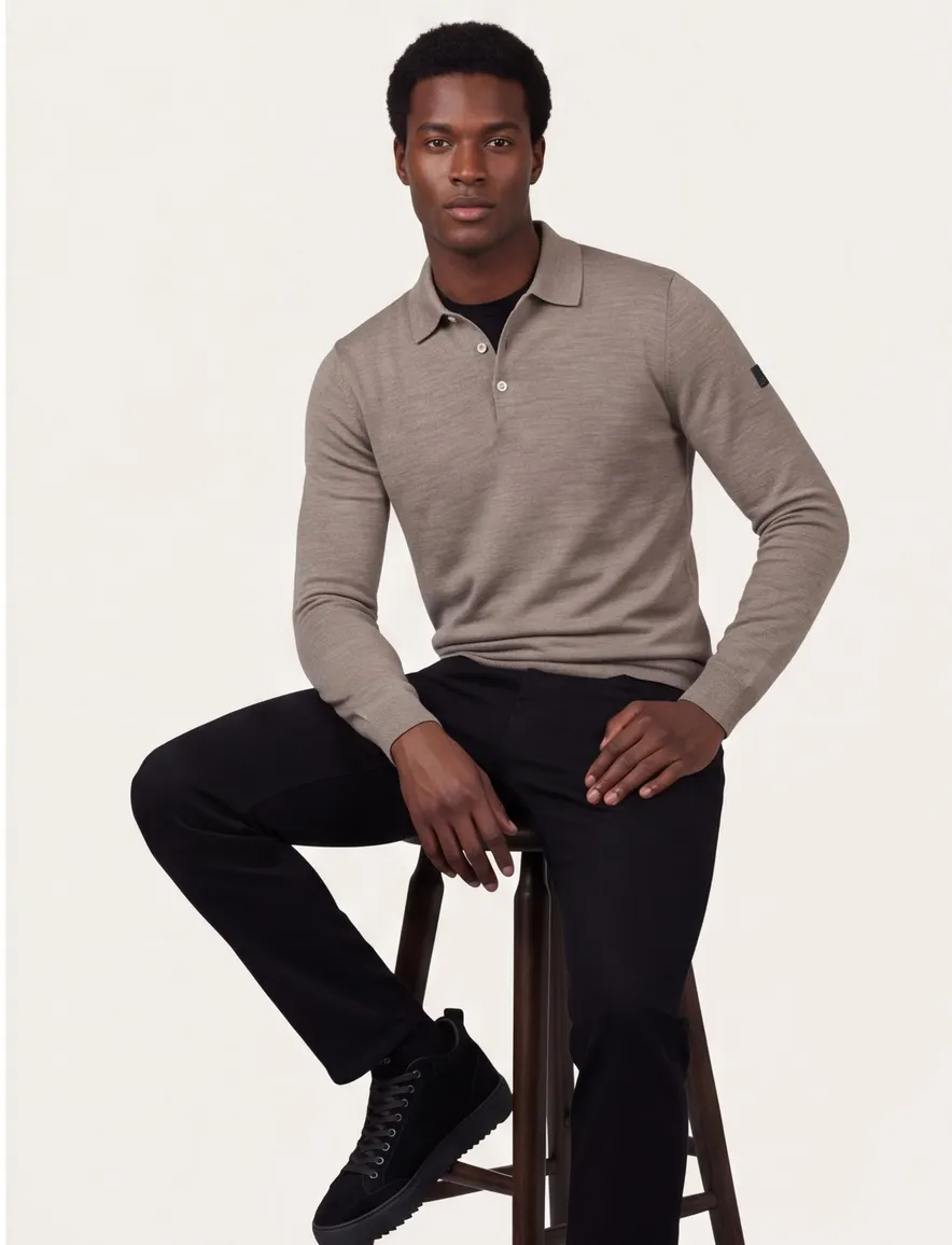 Poloshirt Cavallaro beige 118265021-Light Taupe