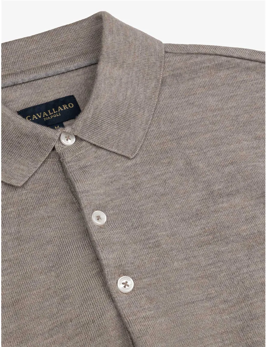 Poloshirt Cavallaro beige 118265021-Light Taupe