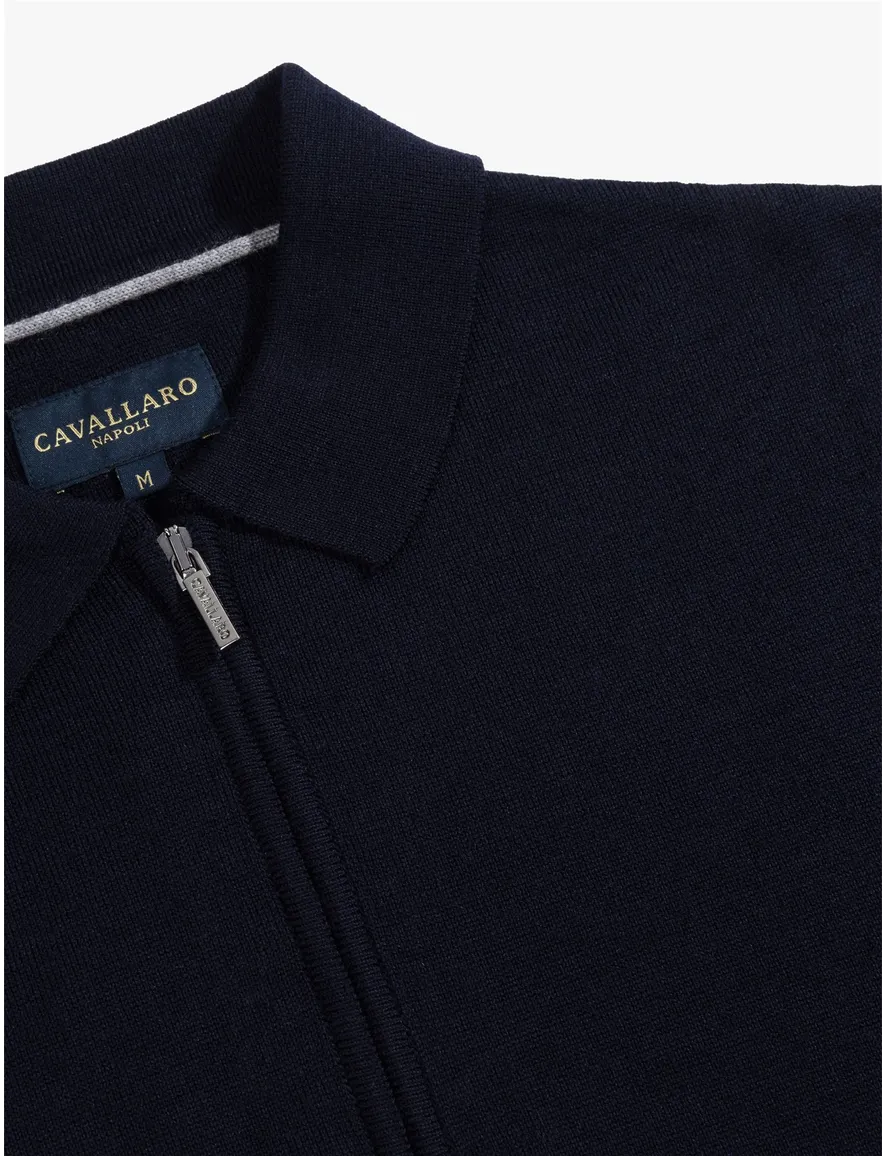 Poloshirt Cavallaro donkerblauw 118265022-Dark Blue