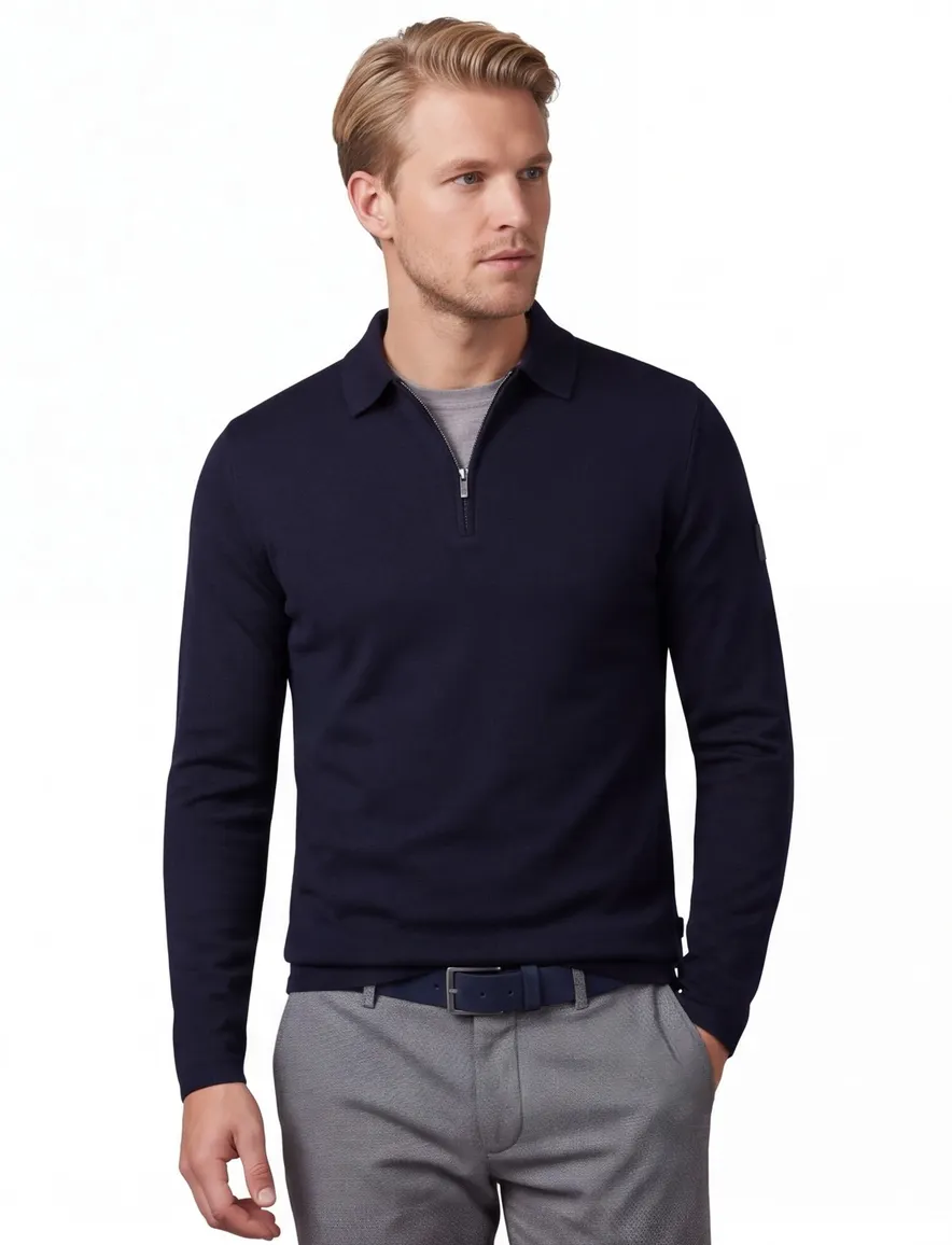 Poloshirt Cavallaro donkerblauw 118265022-Dark Blue