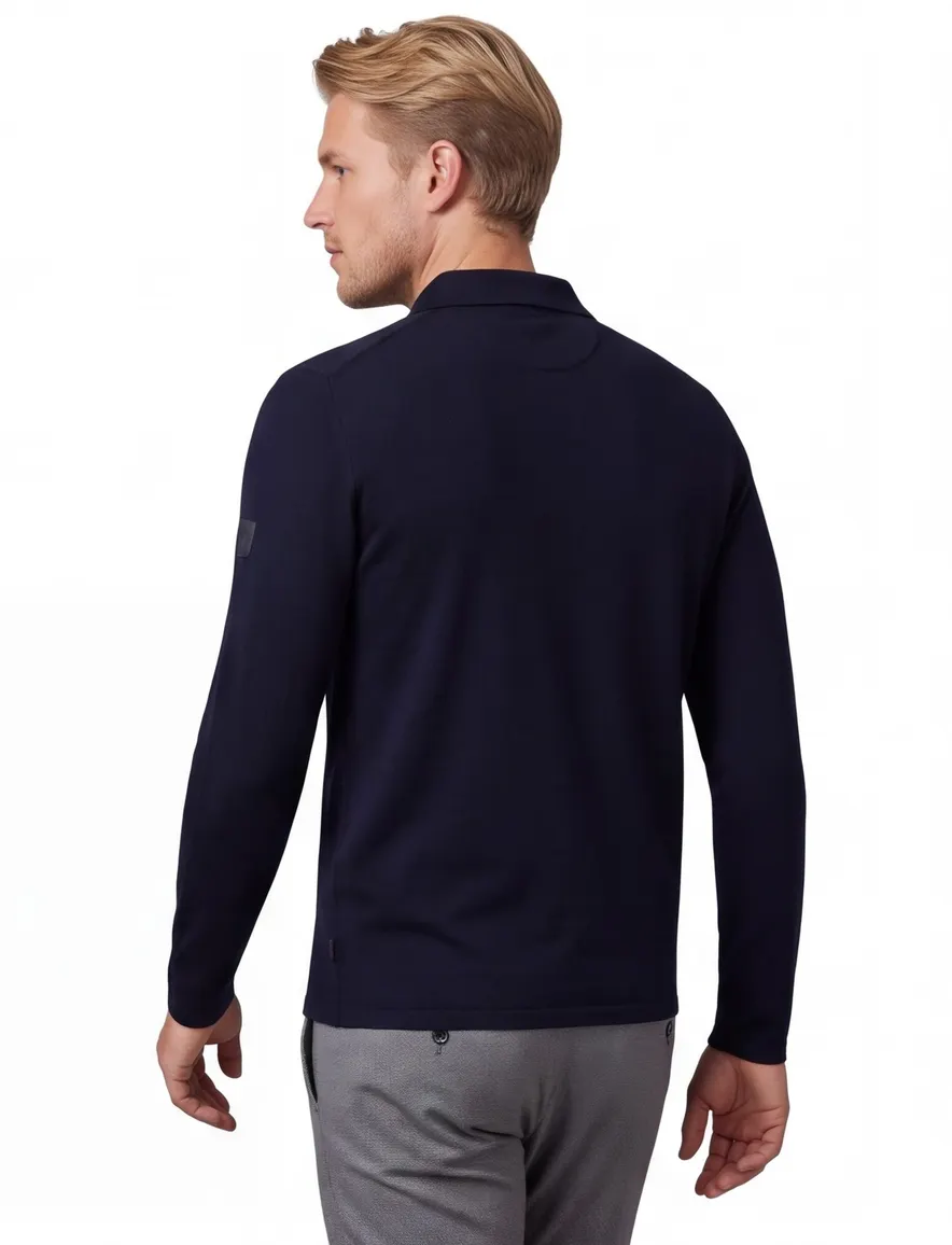 Poloshirt Cavallaro donkerblauw 118265022-Dark Blue