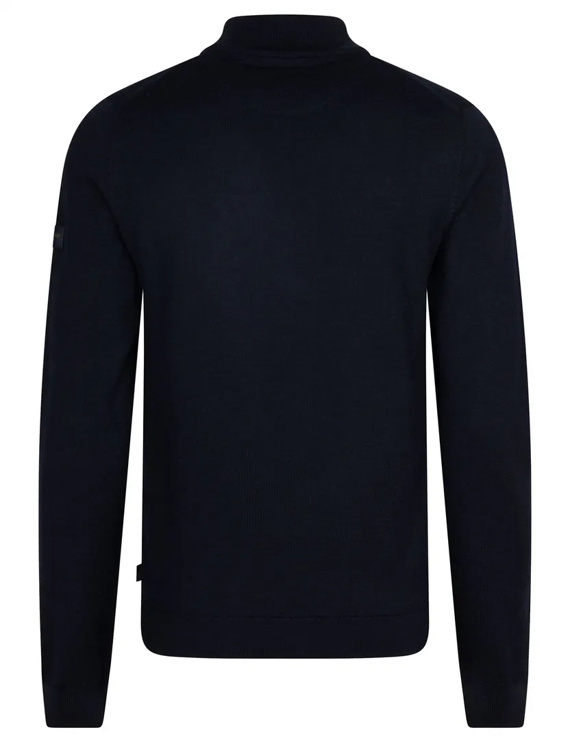 Vest Cavallaro donkerblauw merinowol