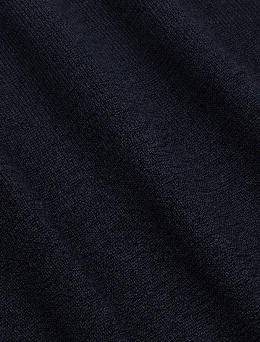 Cavallaro vest donkerblauw merinowol