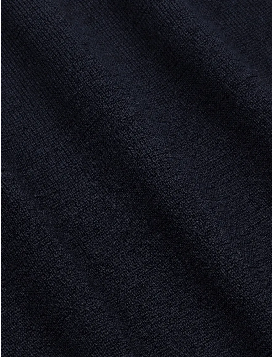 Cavallaro vest donkerblauw merinowol