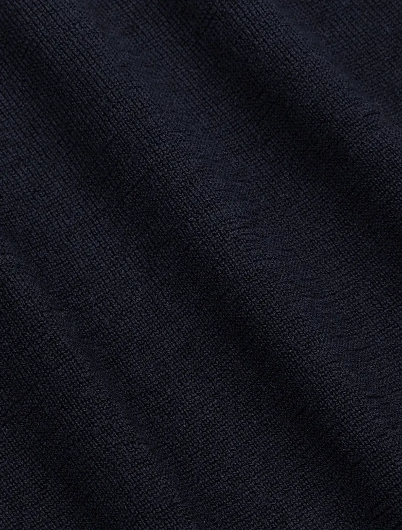 Vest Cavallaro donkerblauw merinowol