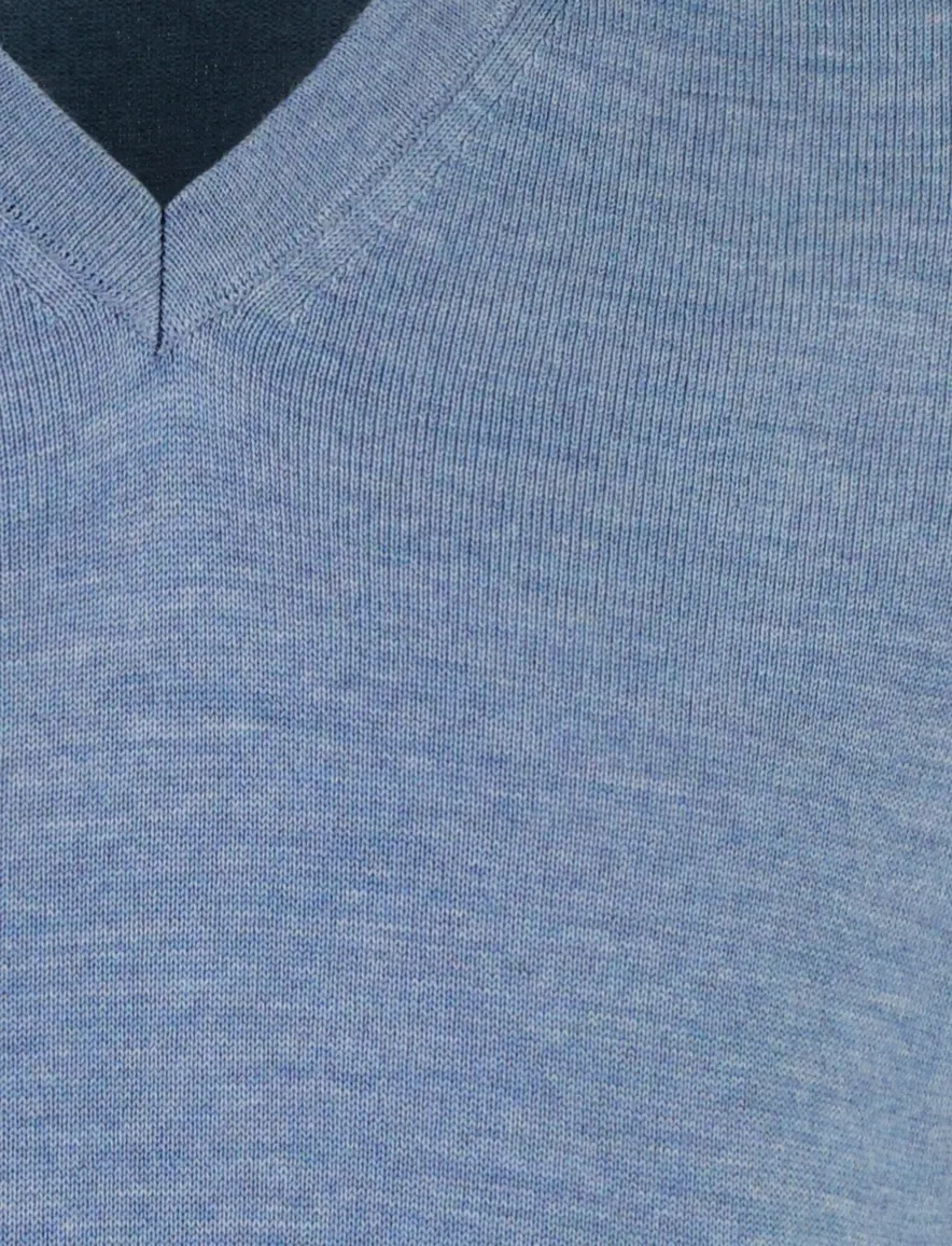 Trui Maerz blauw Bonneterie LM