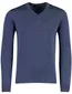 Trui Maerz blauw v-hals merinowol
