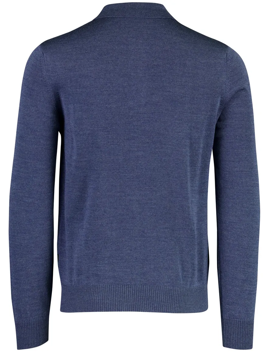 Poloshirt Maerz blauw Bonneterie LM