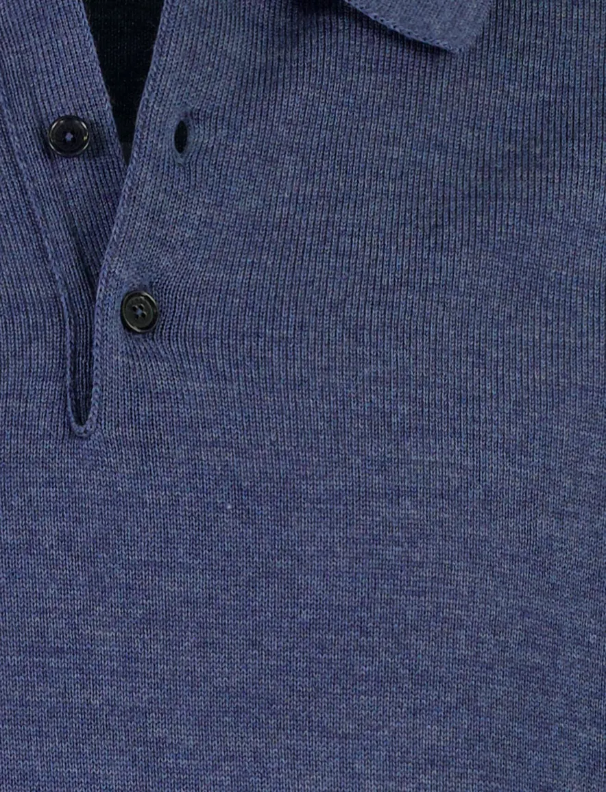 Poloshirt Maerz blauw Bonneterie LM