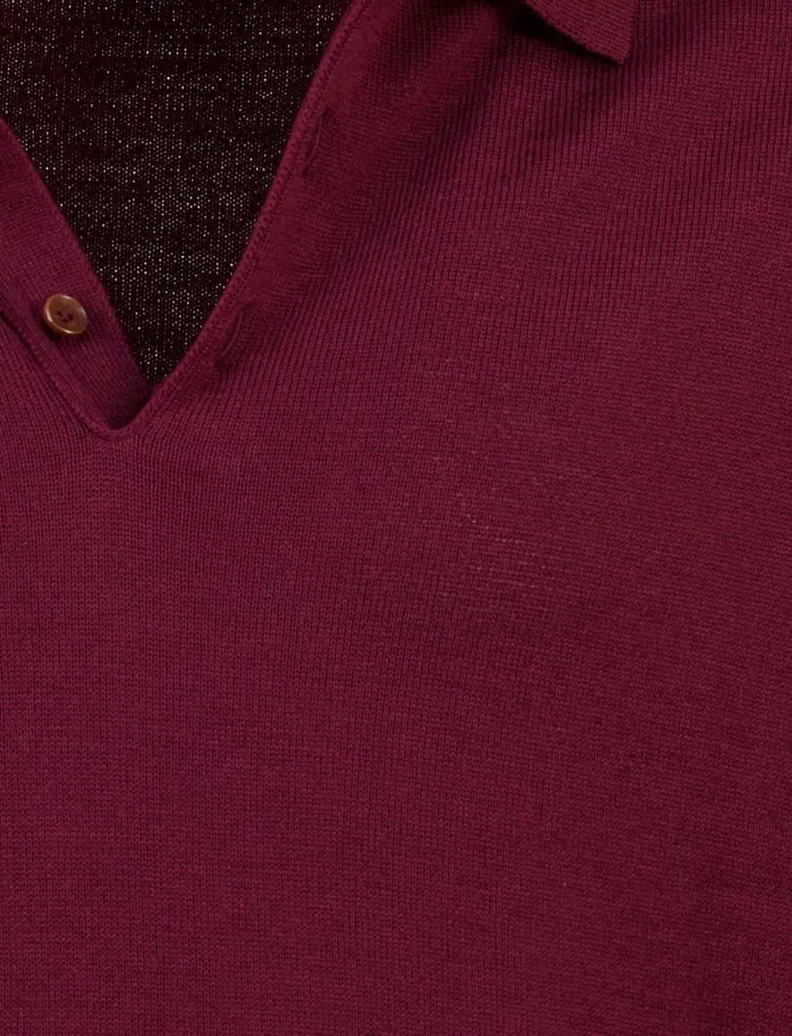Maerz polo bordeaux stretch