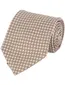 Profuomo stropdas beige geprint 100% zijde