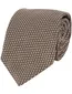 Profuomo stropdas bruin geprint