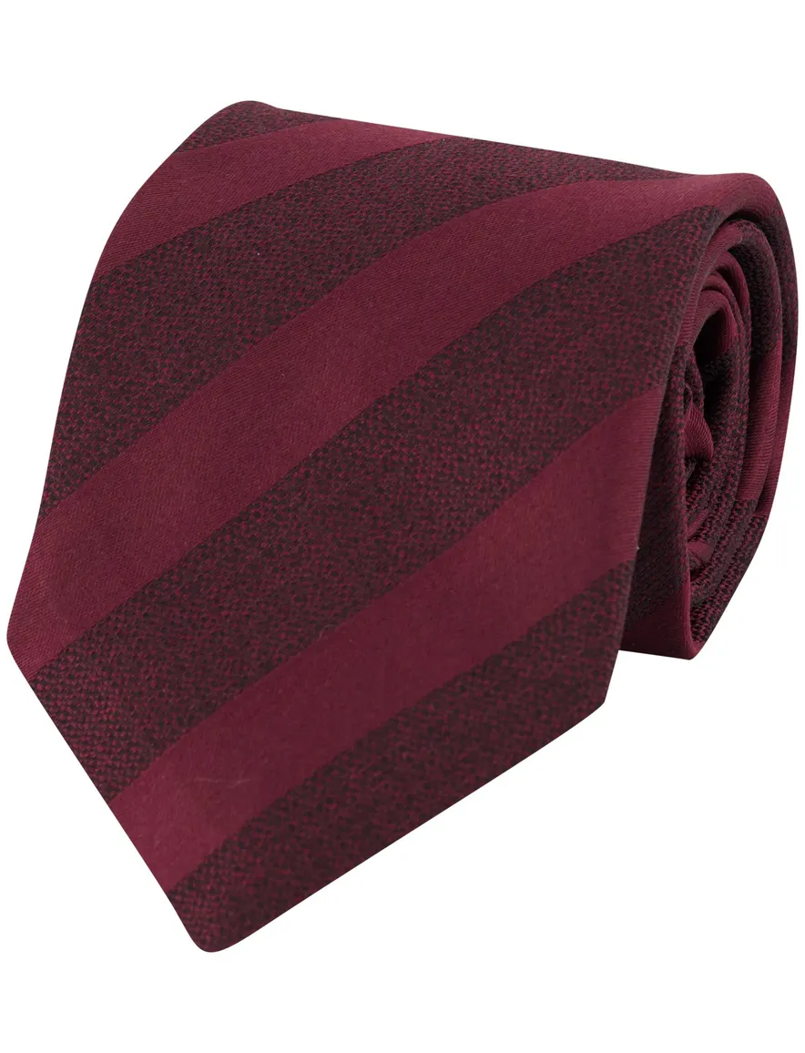 Profuomo stropdassen aubergine geprint