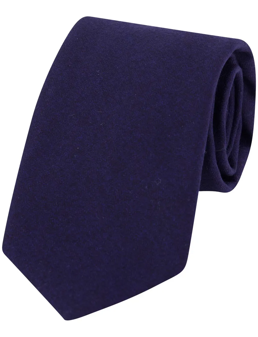 Stropdassen Profuomo donkerblauw zijde