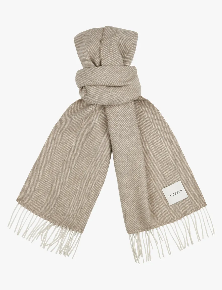 Profuomo sjaal beige