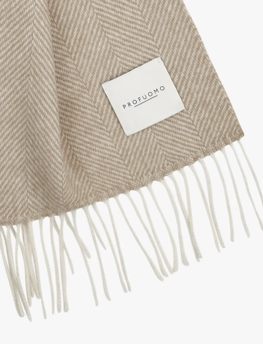 Profuomo sjaal beige