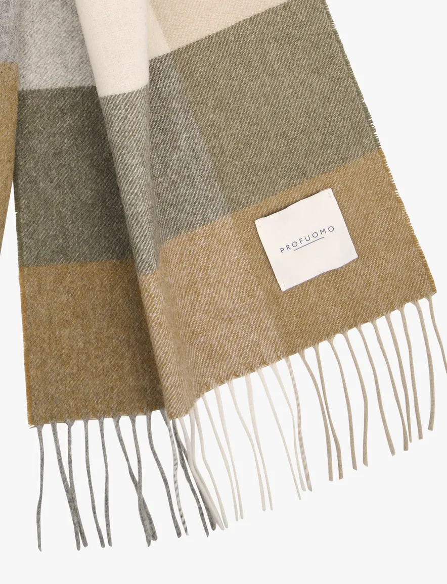 Profuomo sjaal camel 100% wol
