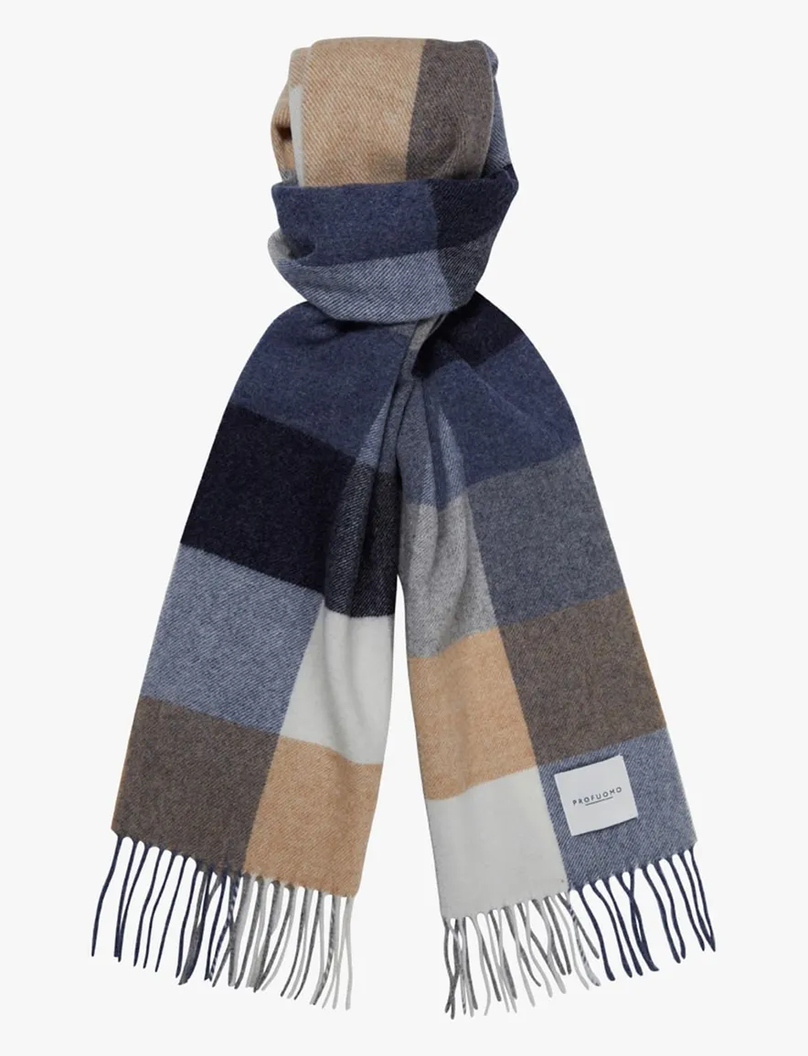 Profuomo sjaal blauw