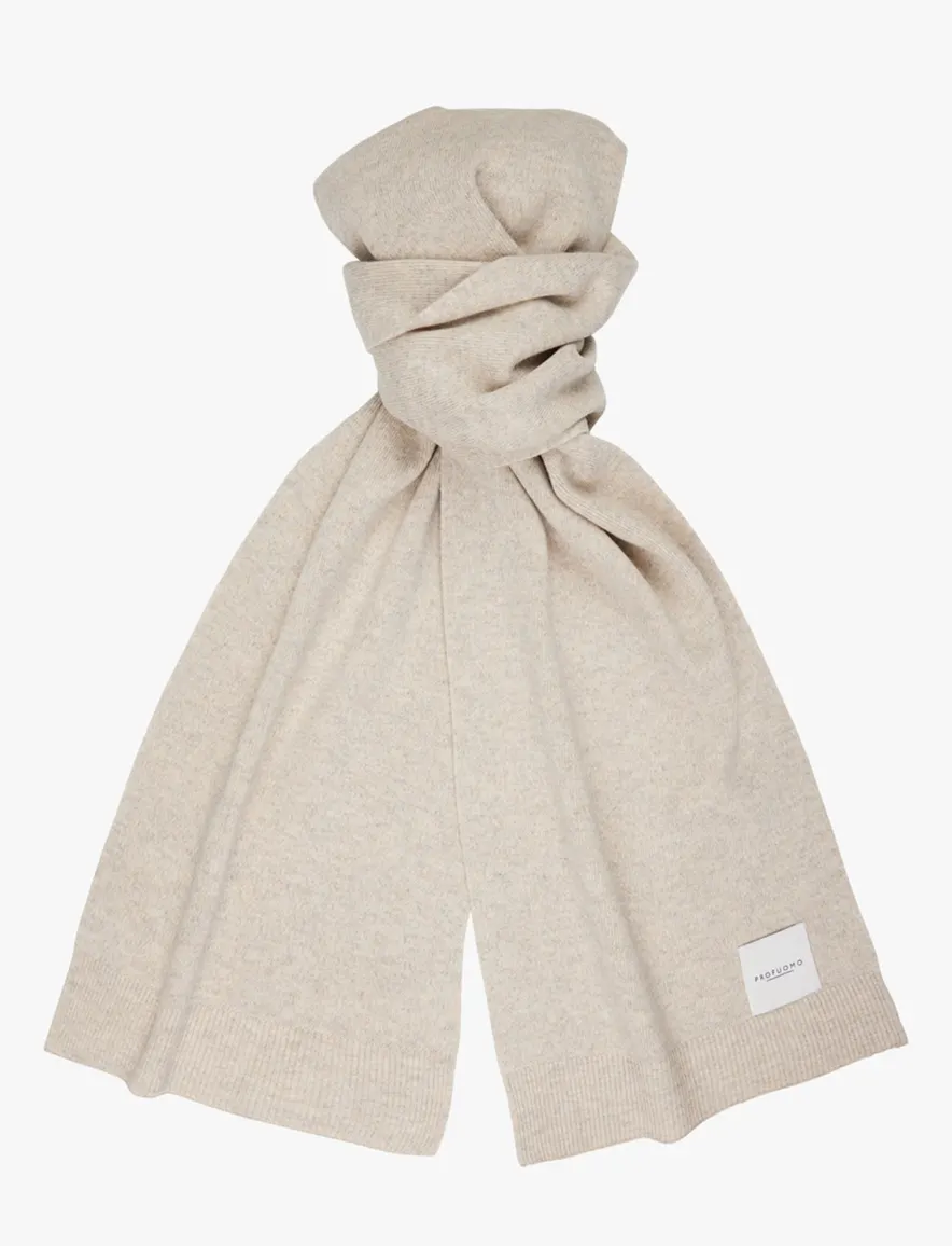 Profuomo sjaal beige effen