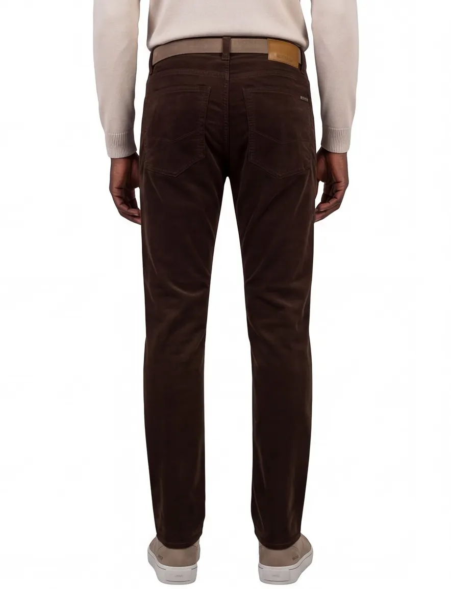 Pierre Cardin 5-pocket broek bruin