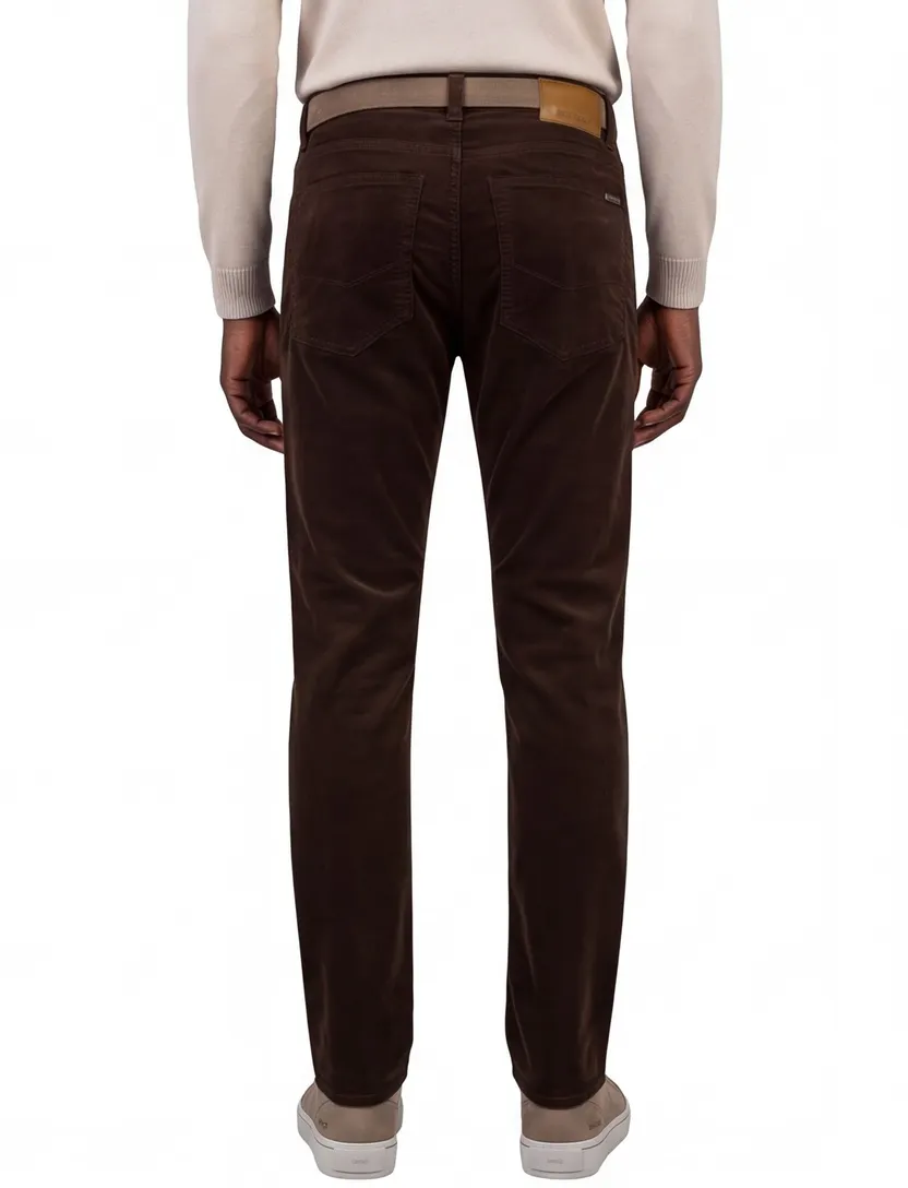 Pierre Cardin broeken bruin normale fit