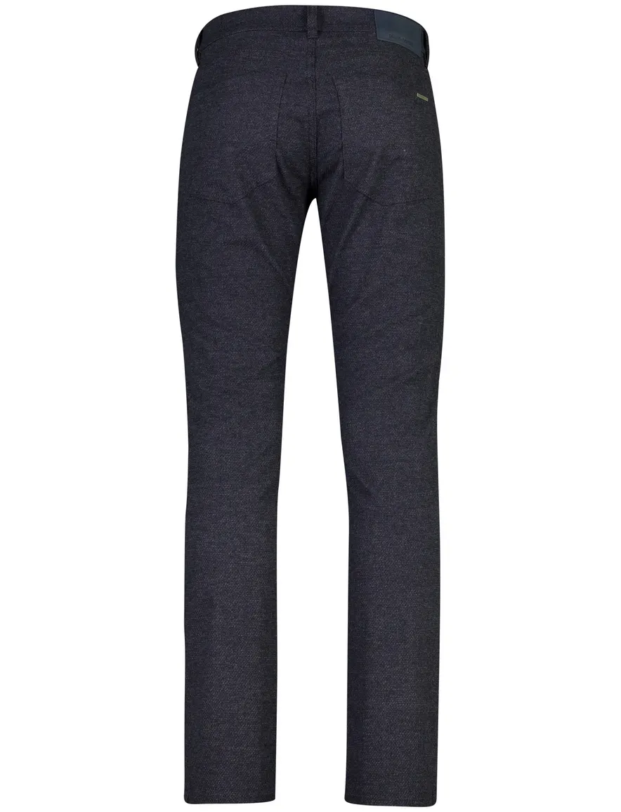 Pierre Cardin broek donkerblauw gemeleerd 5 pocket