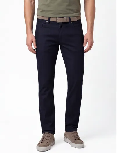 Pierre Cardin Pierre Cardin broeken donkerblauw gemeleerd 5-pocket model
