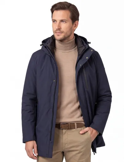 Pierre Cardin Parka jas Pierre Cardin donkerblauw