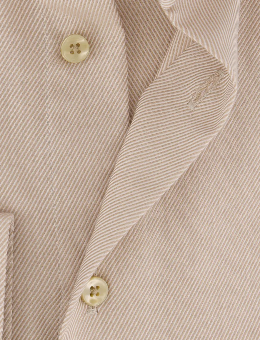 Overhemd Michaelis beige SHIRT CUTAWAY SF SCC BEIG