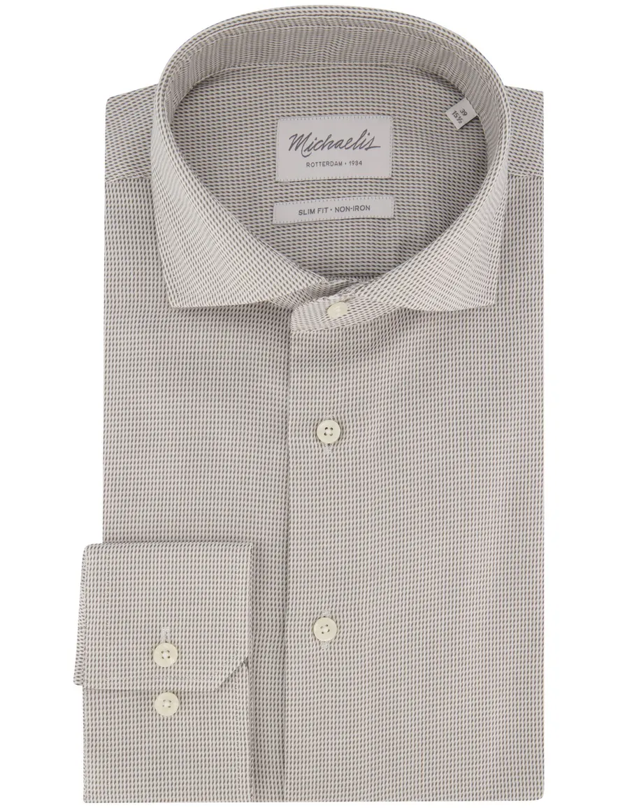 Overhemd Michaelis grijs SHIRT X-CUTAWAY SF SCC GR