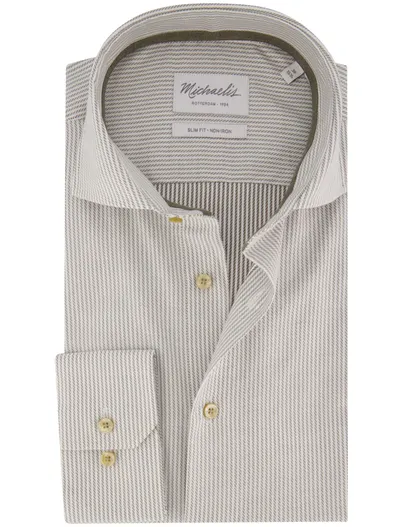 Profuomo Overhemd Michaelis groen SHIRT X-CUTAWAY SF SCC GR