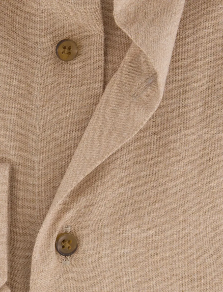 Overhemd Michaelis beige SHIRT CUTAWAY SF SCC BEIG