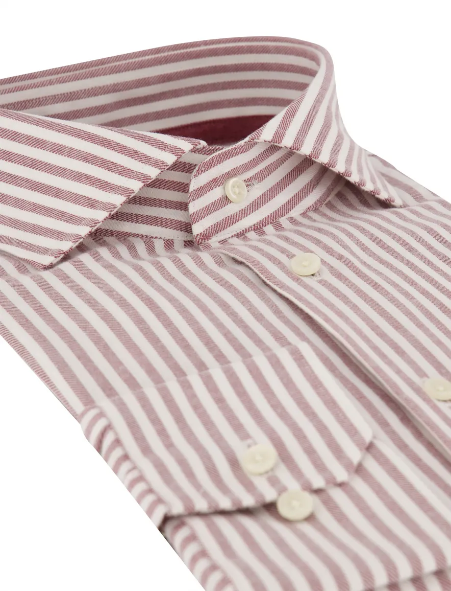 Overhemd Michaelis bordeaux SHIRT CUTAWAY SF SCC BURG