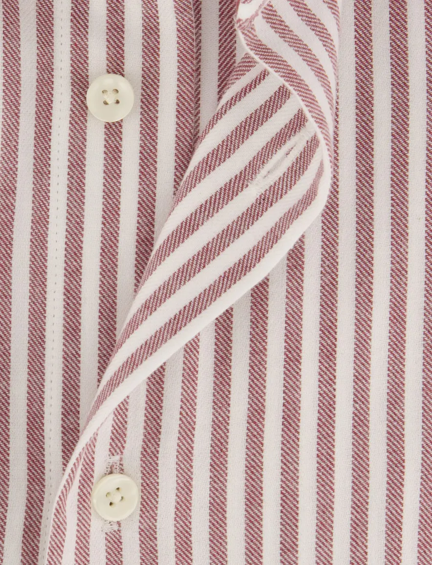 Overhemd Michaelis bordeaux SHIRT CUTAWAY SF SCC BURG