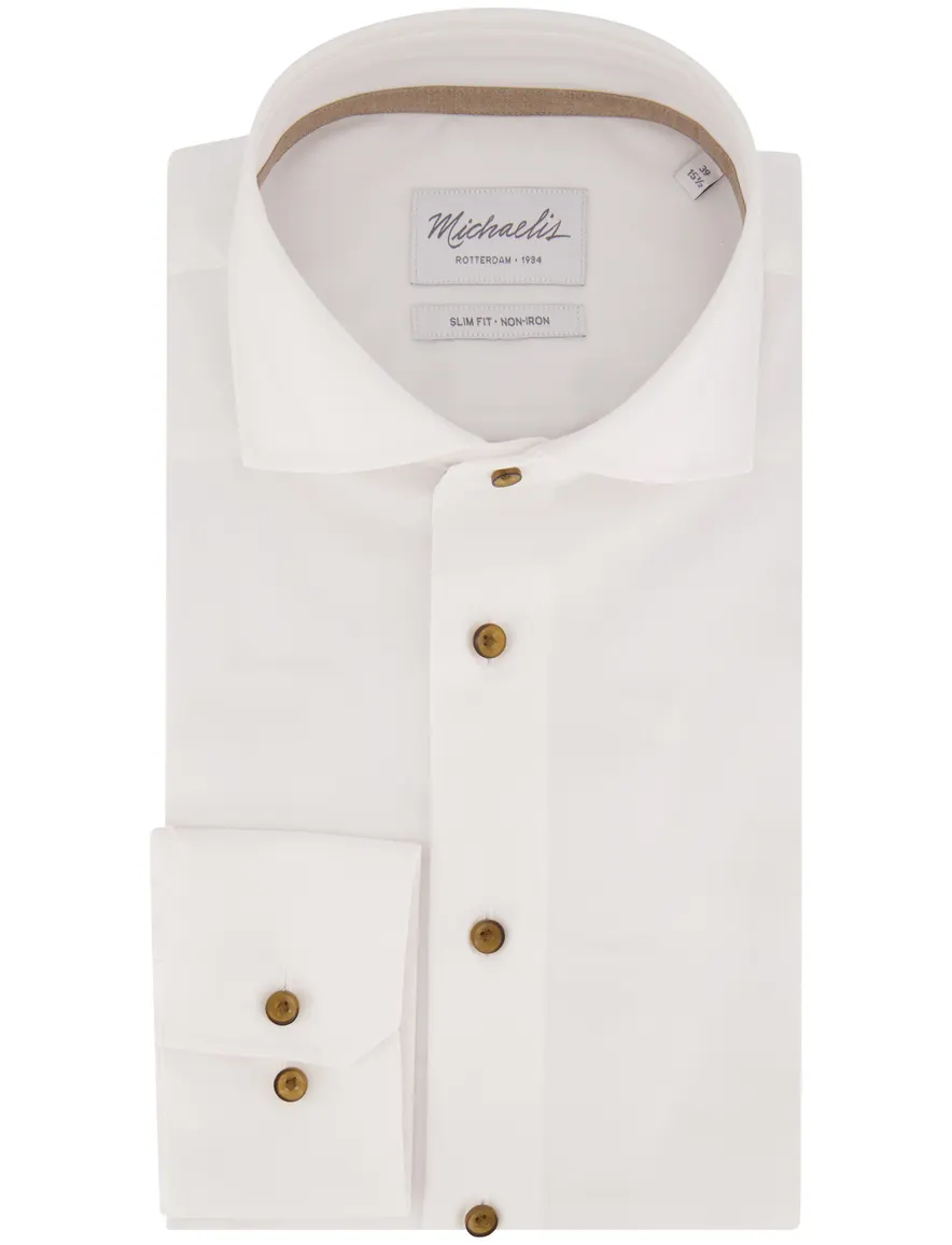Overhemd Michaelis wit SHIRT CUTAWAY SF SCC WHI