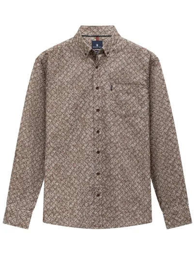 State of Art Overhemd State of Art bruin Organic Cotton