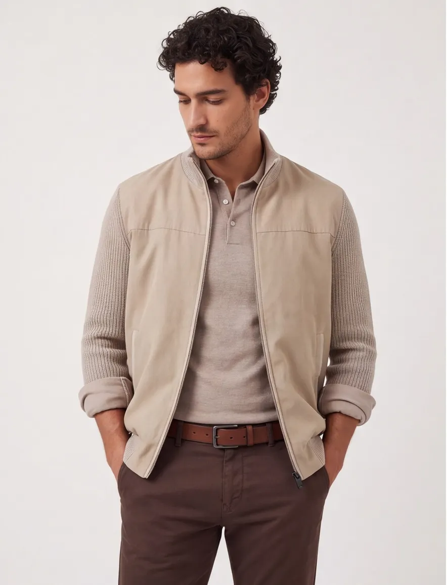 State of Art Regular Fit vest beige