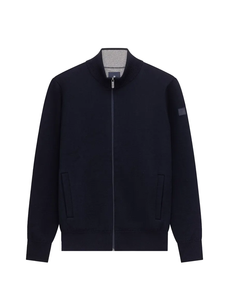 State of Art vest donkerblauw effen