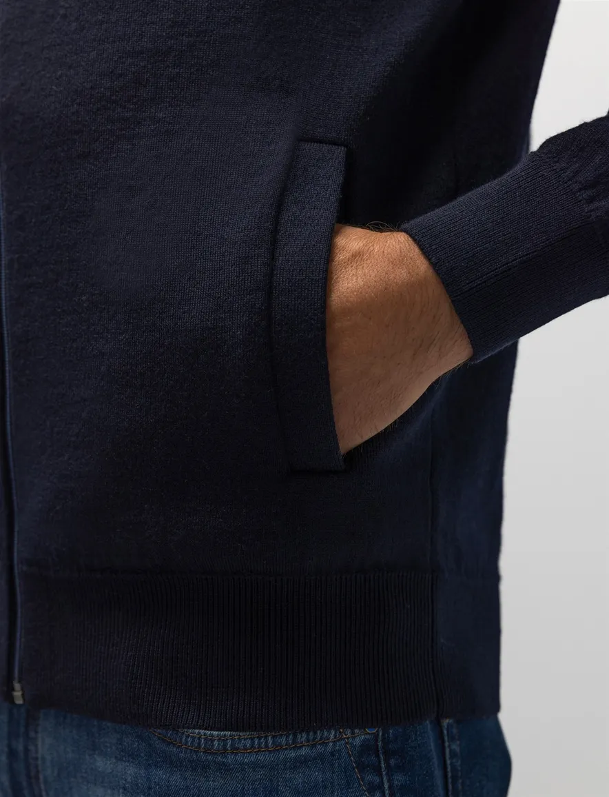 State of Art vest donkerblauw effen