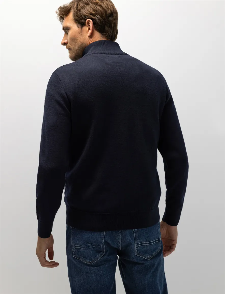 State of Art vest donkerblauw effen